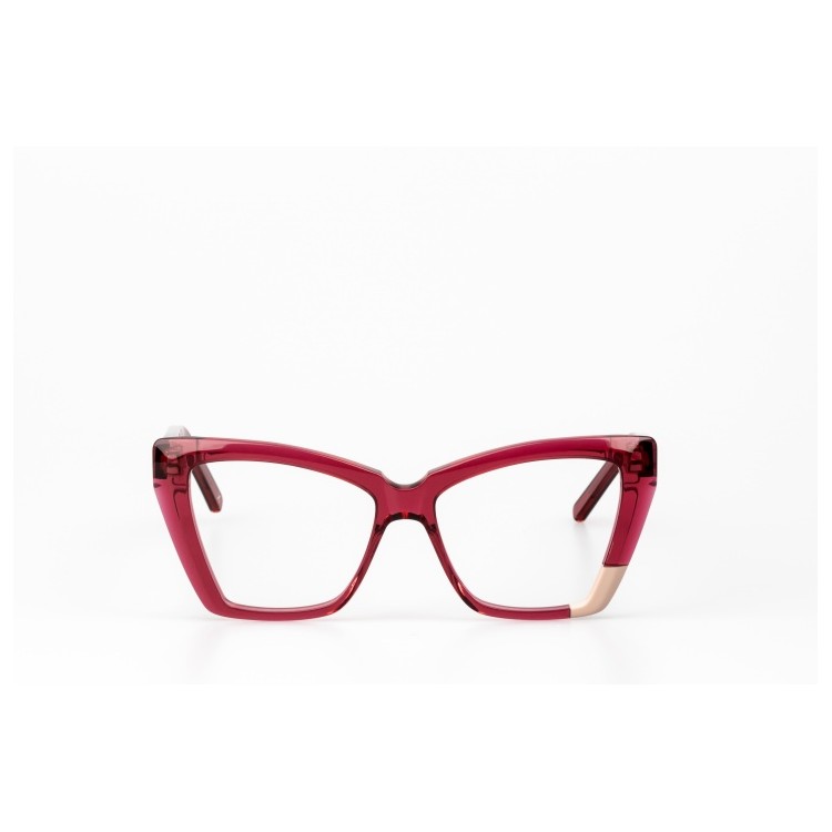 Occhiale da vista Jplus rosso trasparente